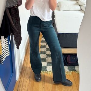 Tela Dark Teal Wide-Leg Pants